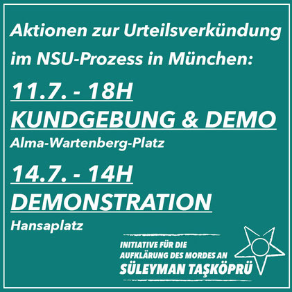 Aktionen nach der Urteilsverkndung Hamburg