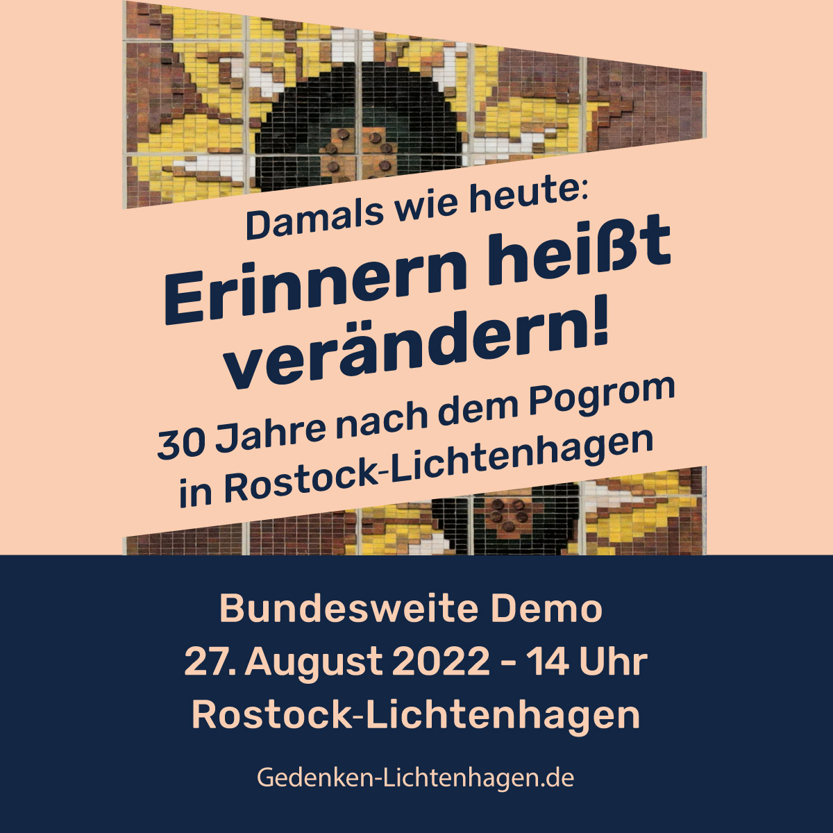 Demo Rostock Lichtenhagen Sharepic Feed